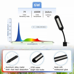 HYGGER clip-on light gooseneck adjustment enables precise direction for aquatic plants