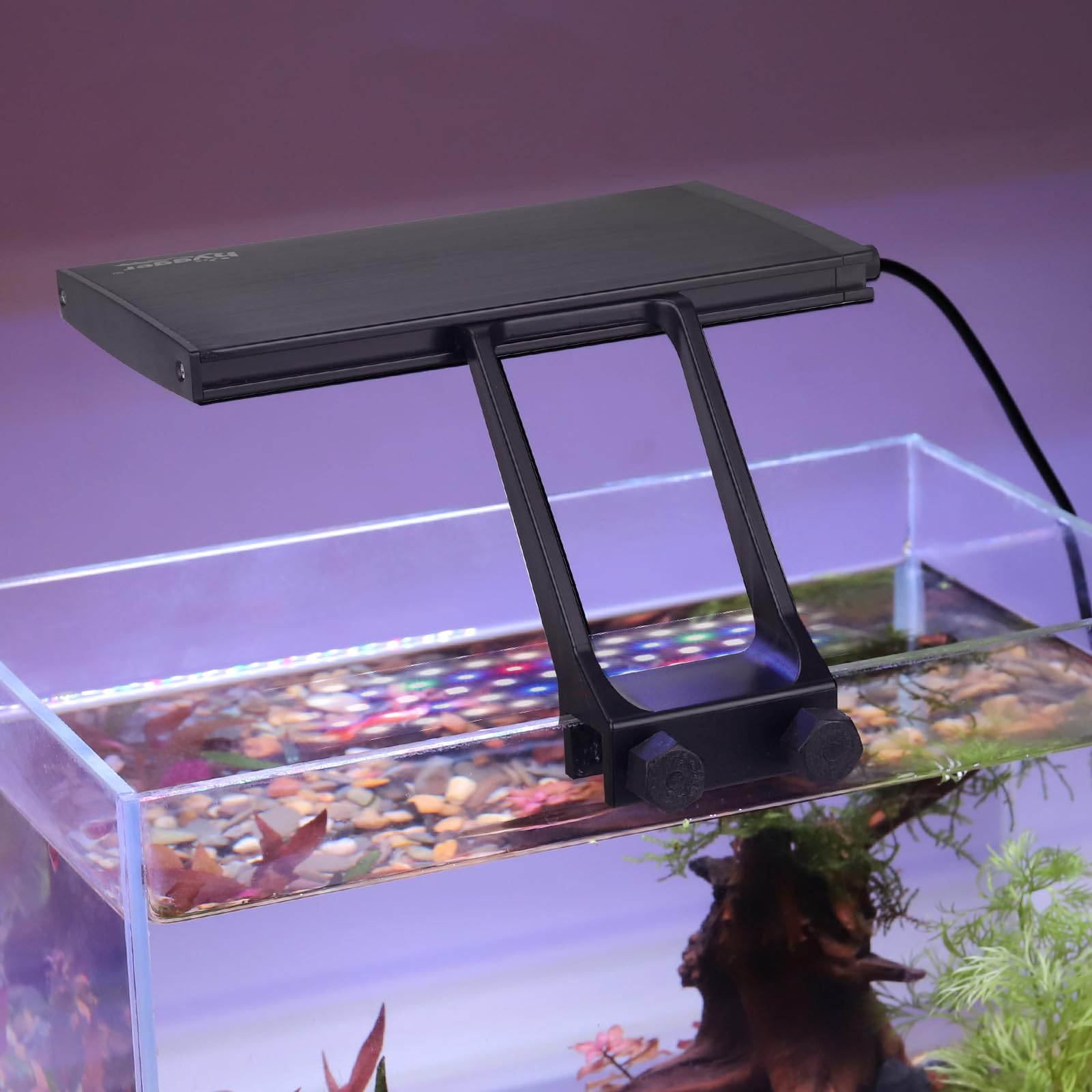 Hygger Clip-On Light featuring thick aluminum design for heat dissipation