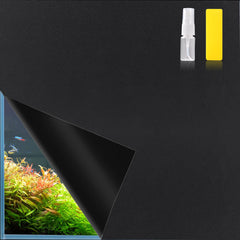 Hygger CO2 aquarium black backdrop on glass enhances color depth