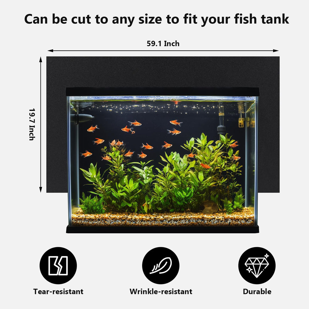 Hygger CO2 aquarium backdrop black is waterproof and tear-resistant