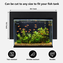 Hygger CO2 aquarium backdrop black is waterproof and tear-resistant