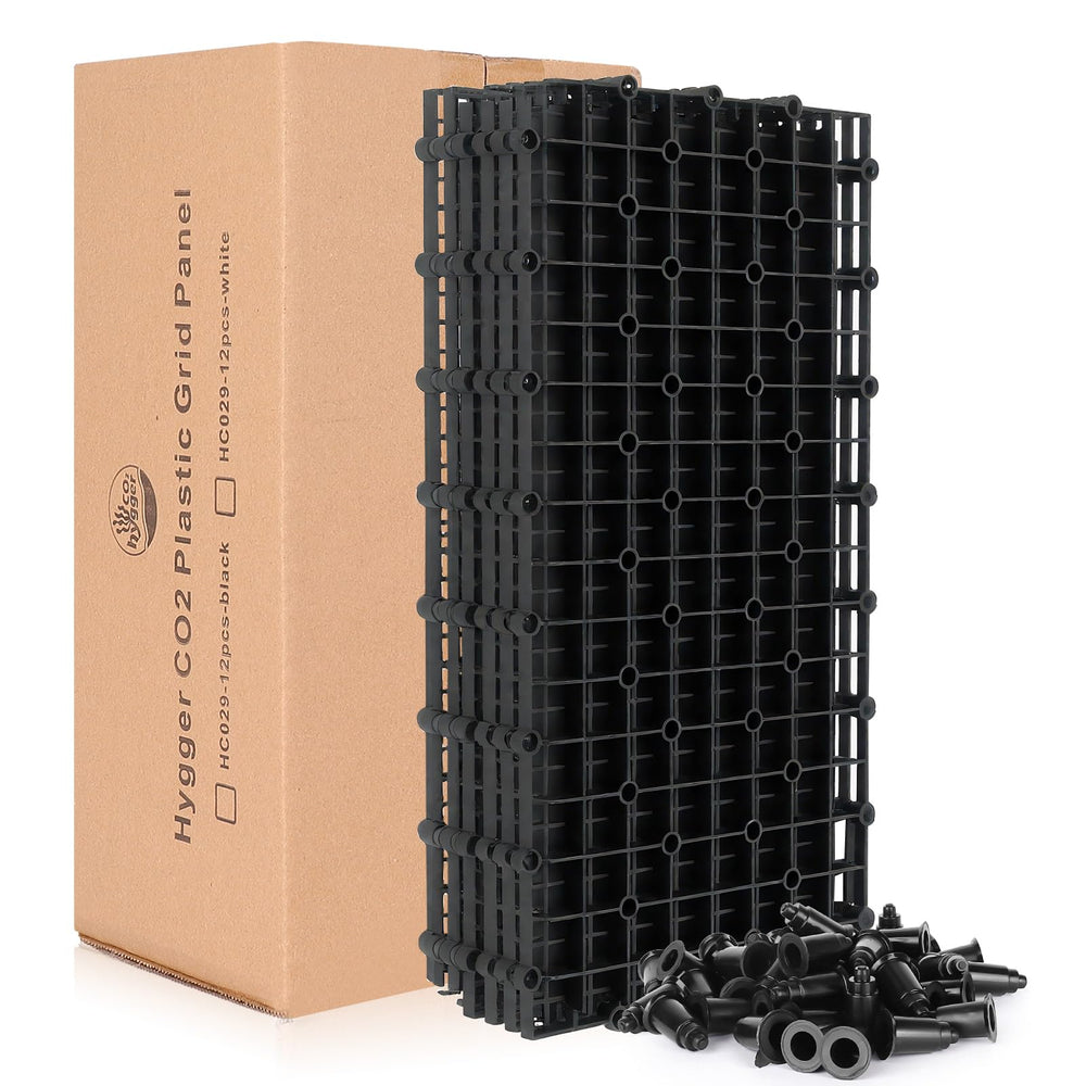 Hygger CO2 black plastic aquarium divider enhances durability and safety