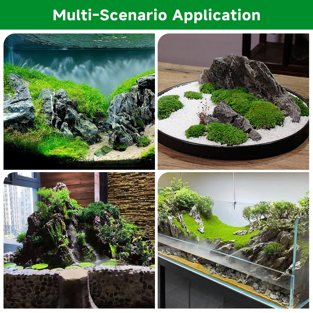 Versatile Hygger Seiryu rocks suit aquariums, paludariums, and micro landscapes.