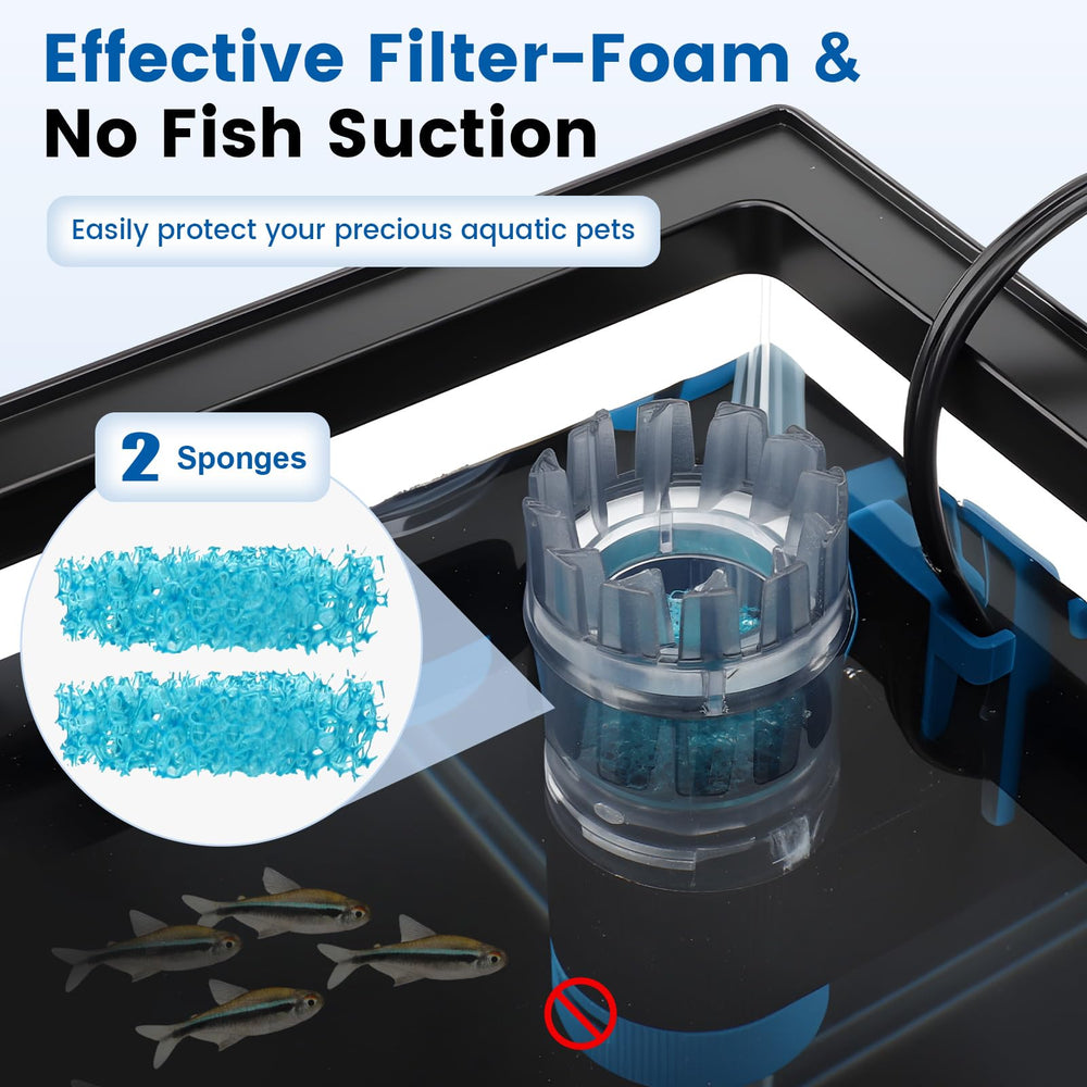 Hygger CO2 surface skimmer keeps tank surface clean and visible