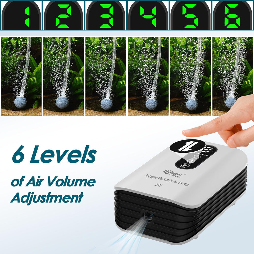 Hygger complete aeration kit includes stone, tubing, valve for fish tanks.