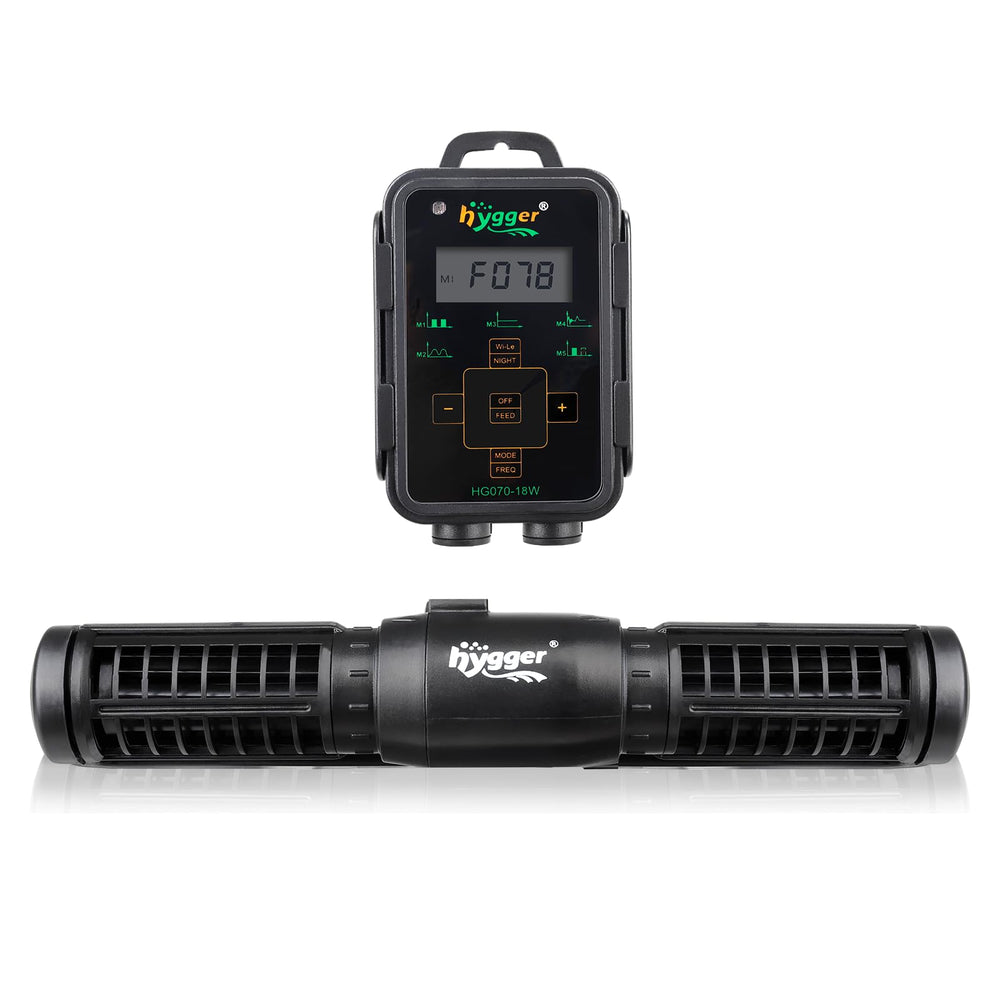 Hygger cross-flow wave pump creating 360-degree tank circulation to boost flow