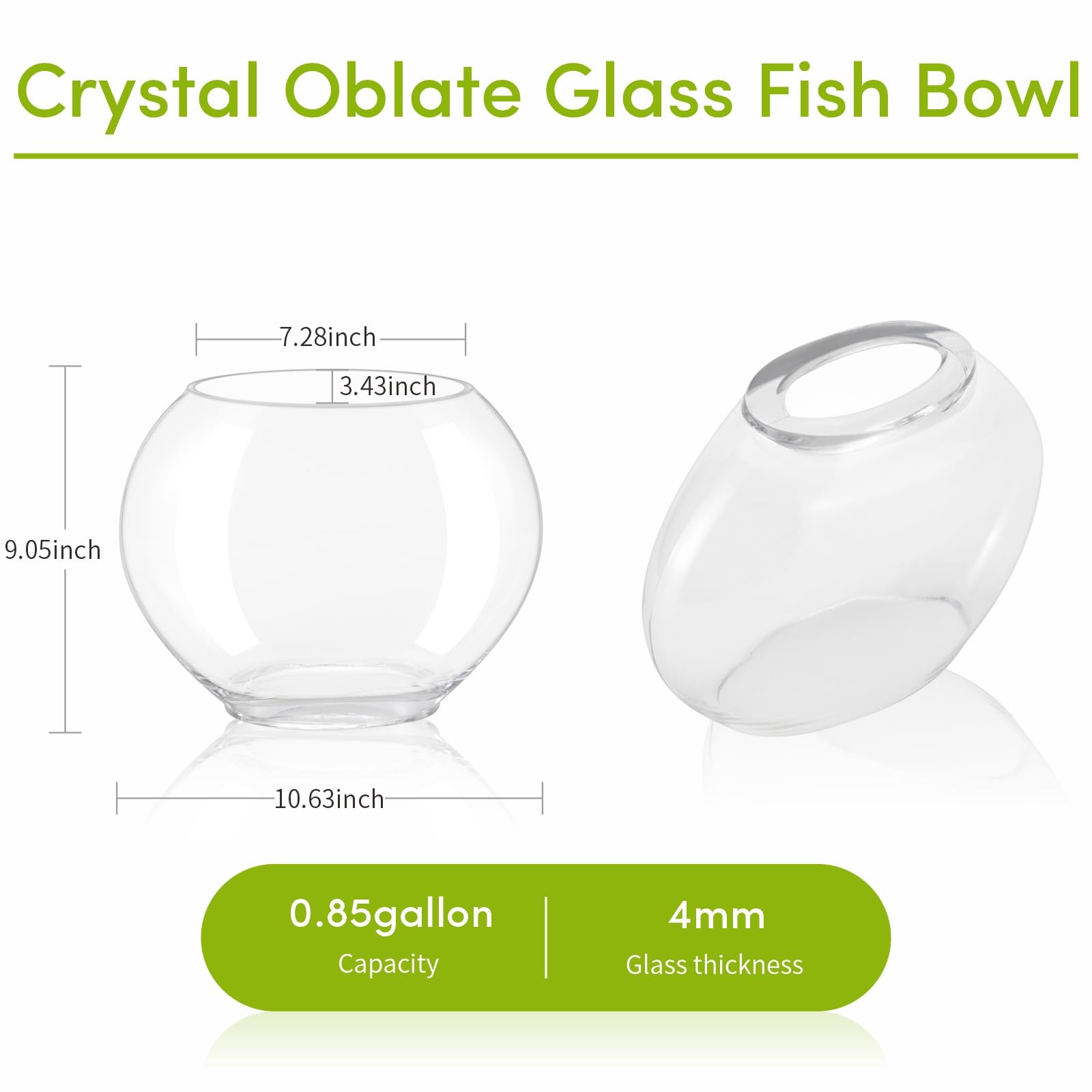 Hygger crystal-clear 4mm glass tank offers wide, unobstructed viewing