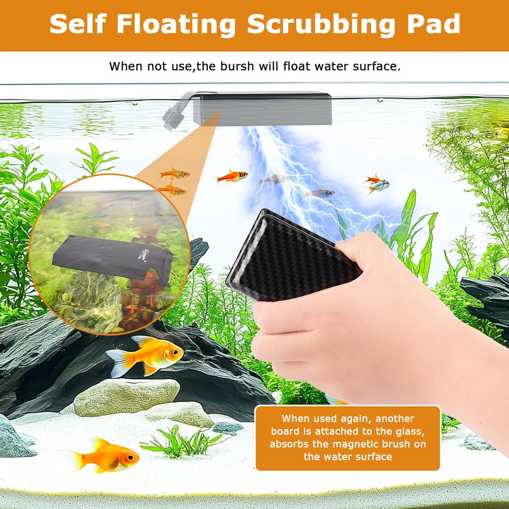 hygger detachable plastic blade scrapes acrylic walls safely