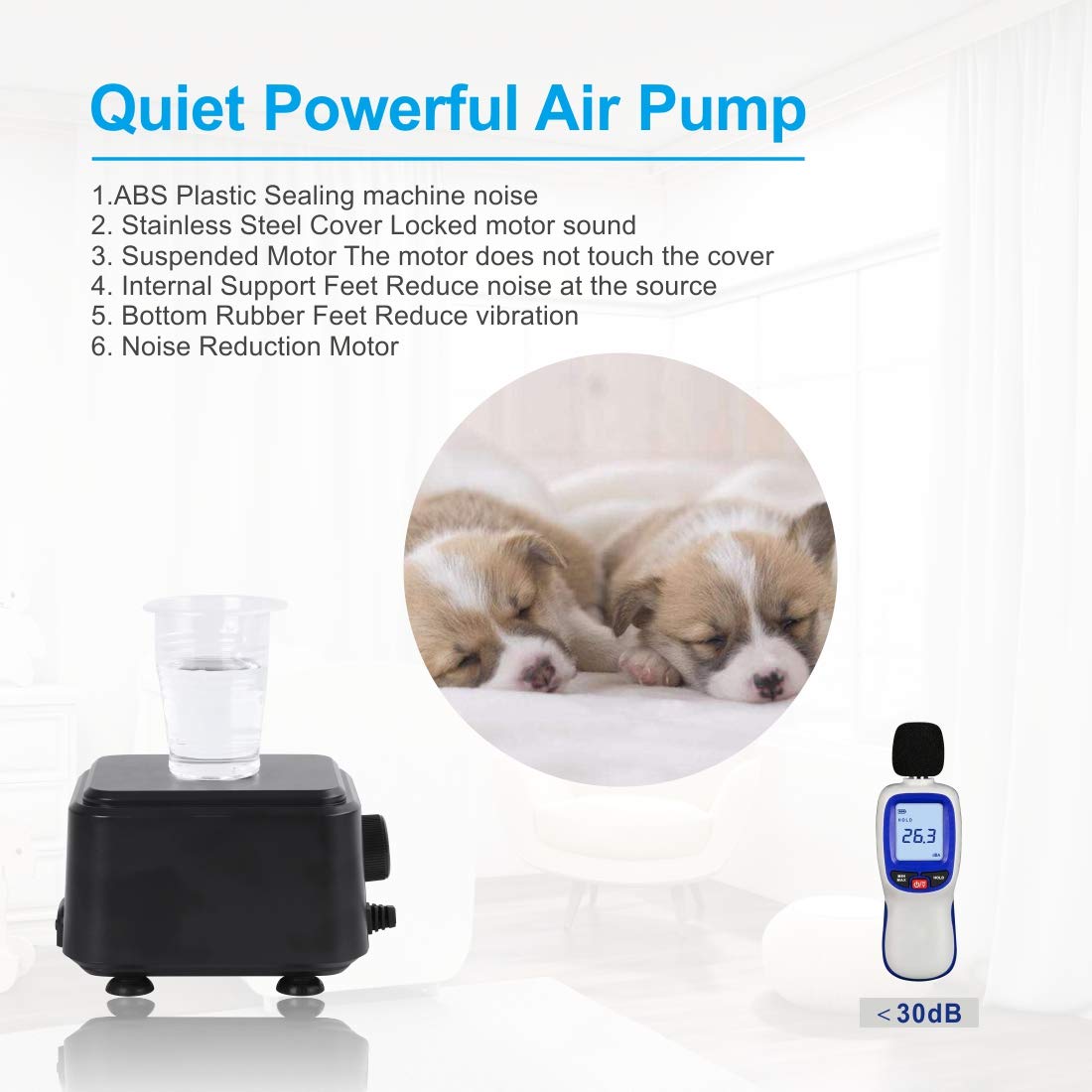 Hygger double-outlet layout demonstrates even bubble distribution for oxygenation