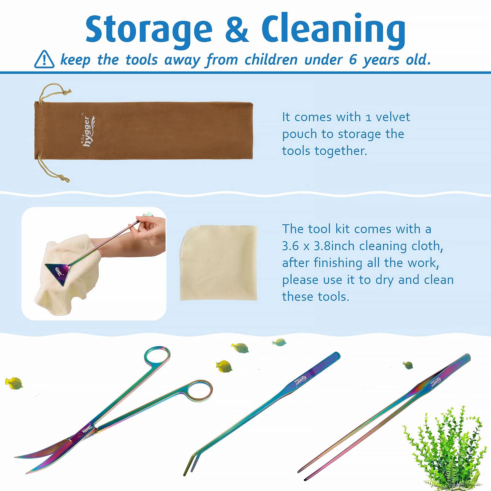 hygger drawstring bag makes on-the-go aquascaping tidy