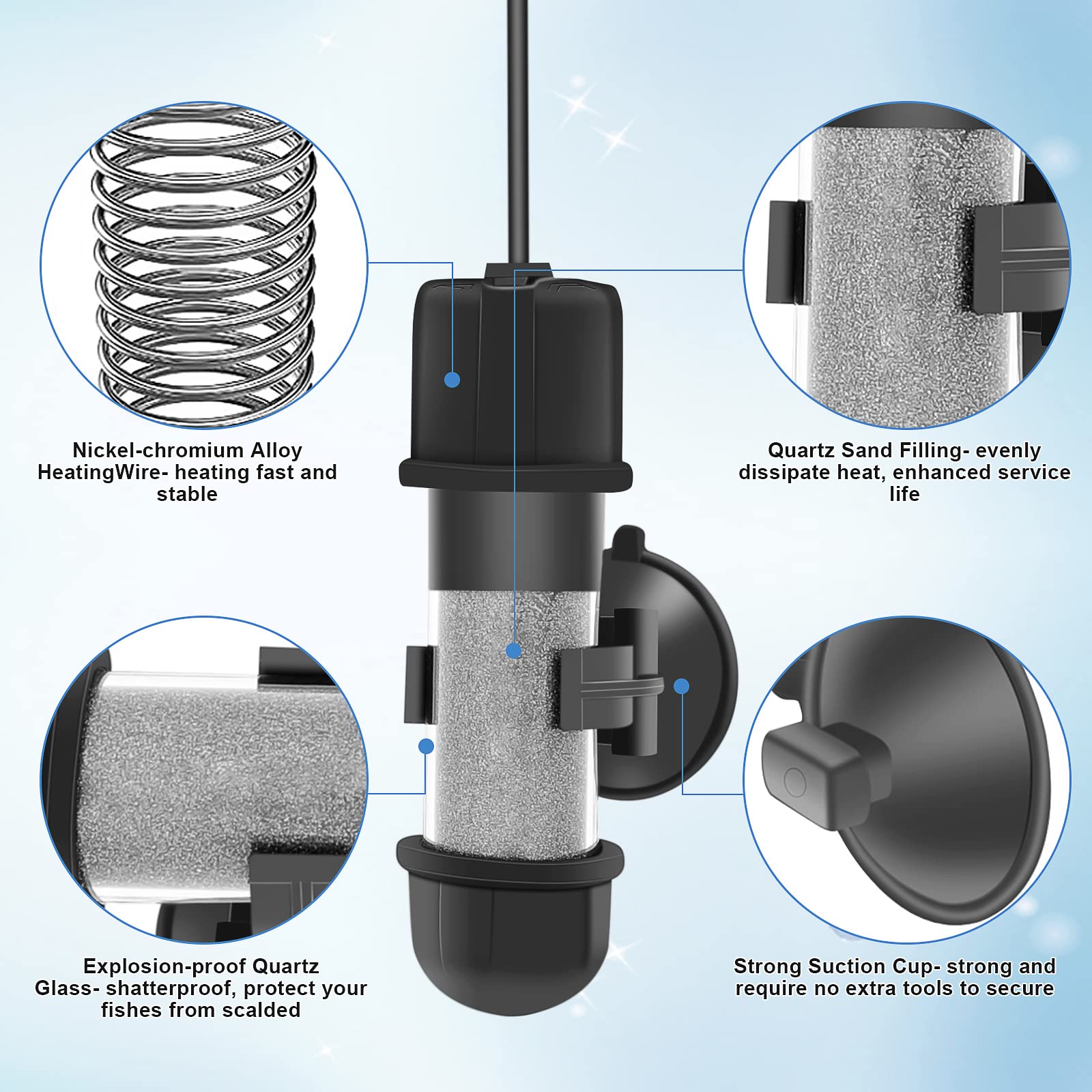 Hygger dry-run and overheat protection keeps tanks safe