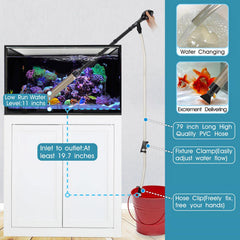 Hygger duckbill suction inlet prevents debris from harming fish