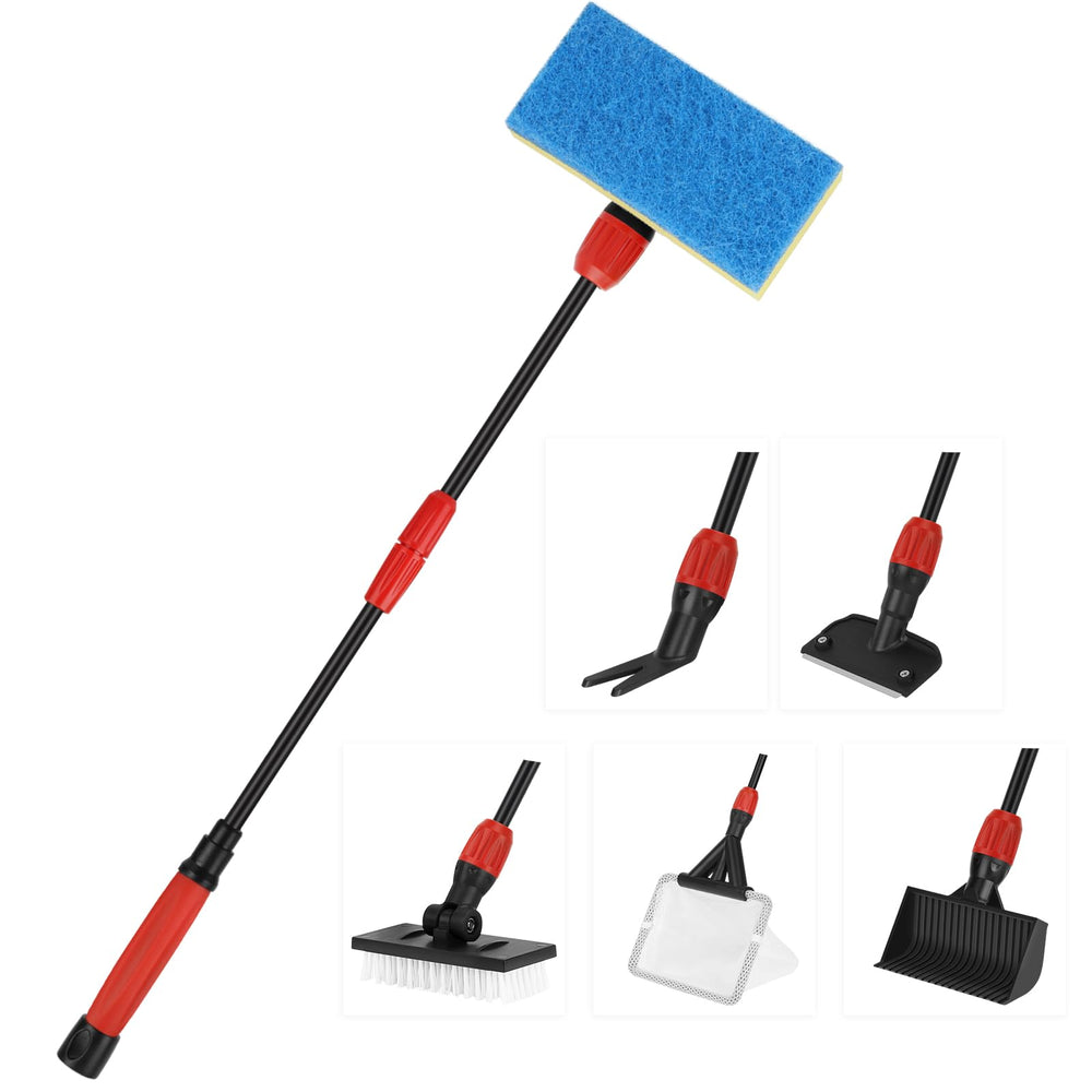 Hygger Easy Clean 6-in-1 attachments for thorough aquarium maintenance.