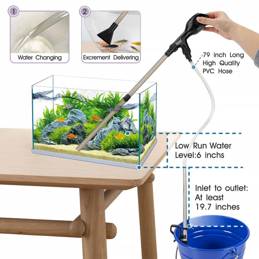 Hygger ergonomic handle-ball design enables comfortable, fatigue-free operation.