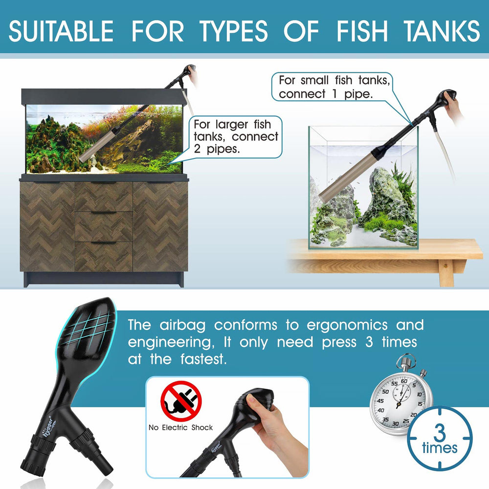 Ergonomic Hygger handle provides comfortable grip during cleaning