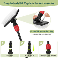 Hygger extendable handle reaches tall aquariums without wet hands.