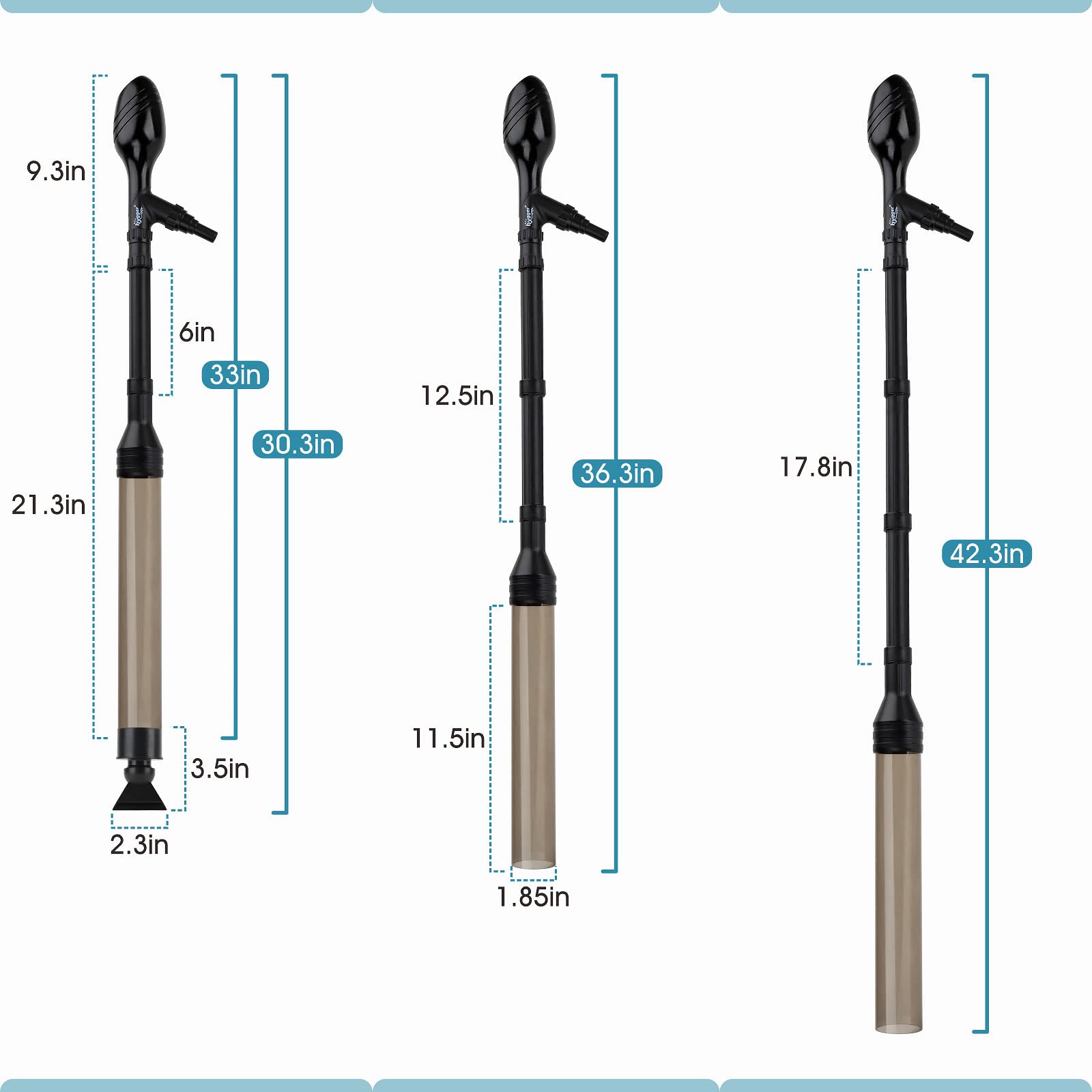 Extendable tubes offer flexible configurations for various tanks