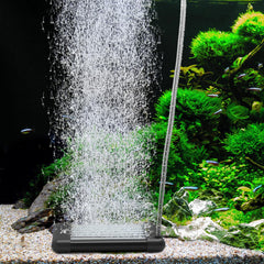 Hygger fish tank bubbler illustrating mist-like bubbles for oxygen support