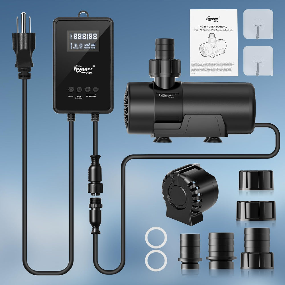 Hygger ideal for fountains, ponds, and aquariums with flexible installations.