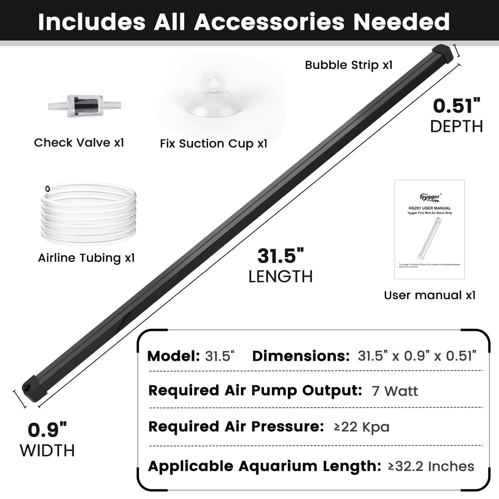 hygger diffuser suitable for freshwater and marine aquariums