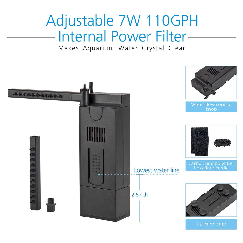 Hygger Horizon extendable light bracket adapts to tank length for flexible setup.