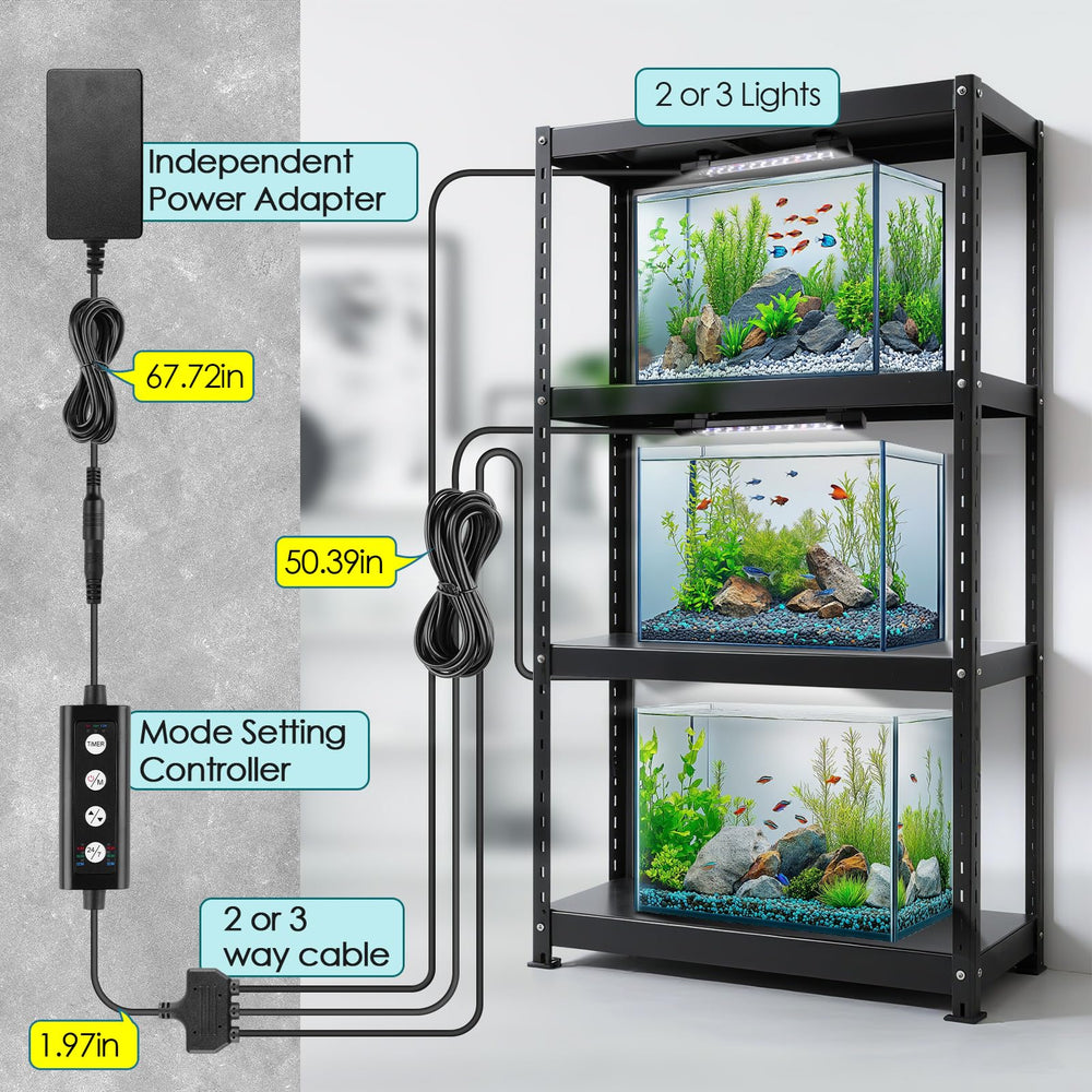 Hygger IP68 waterproof aquarium light suitable for wet environments.