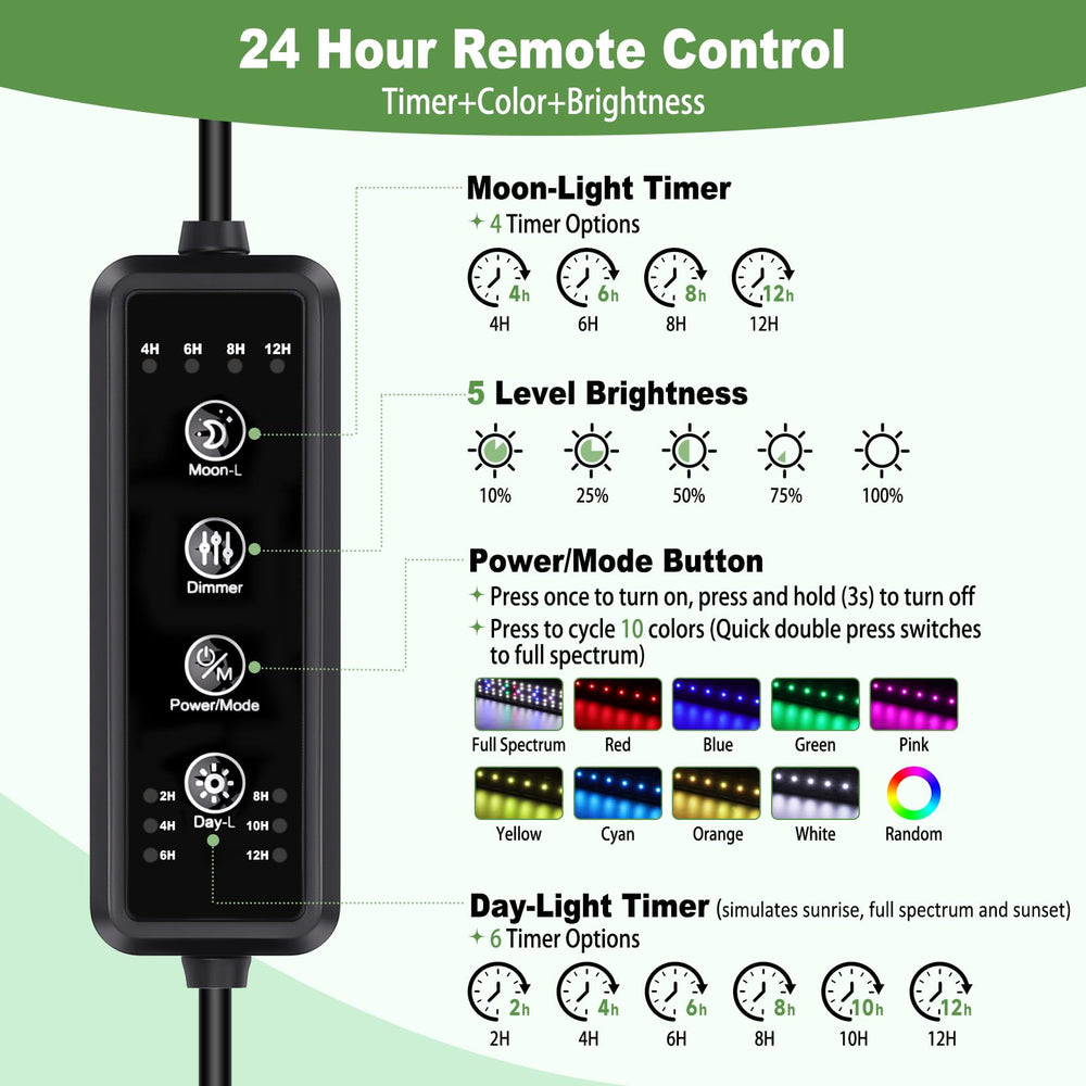 hygger LED aquarium light sunrise mode provides soft morning glow for fish safety
