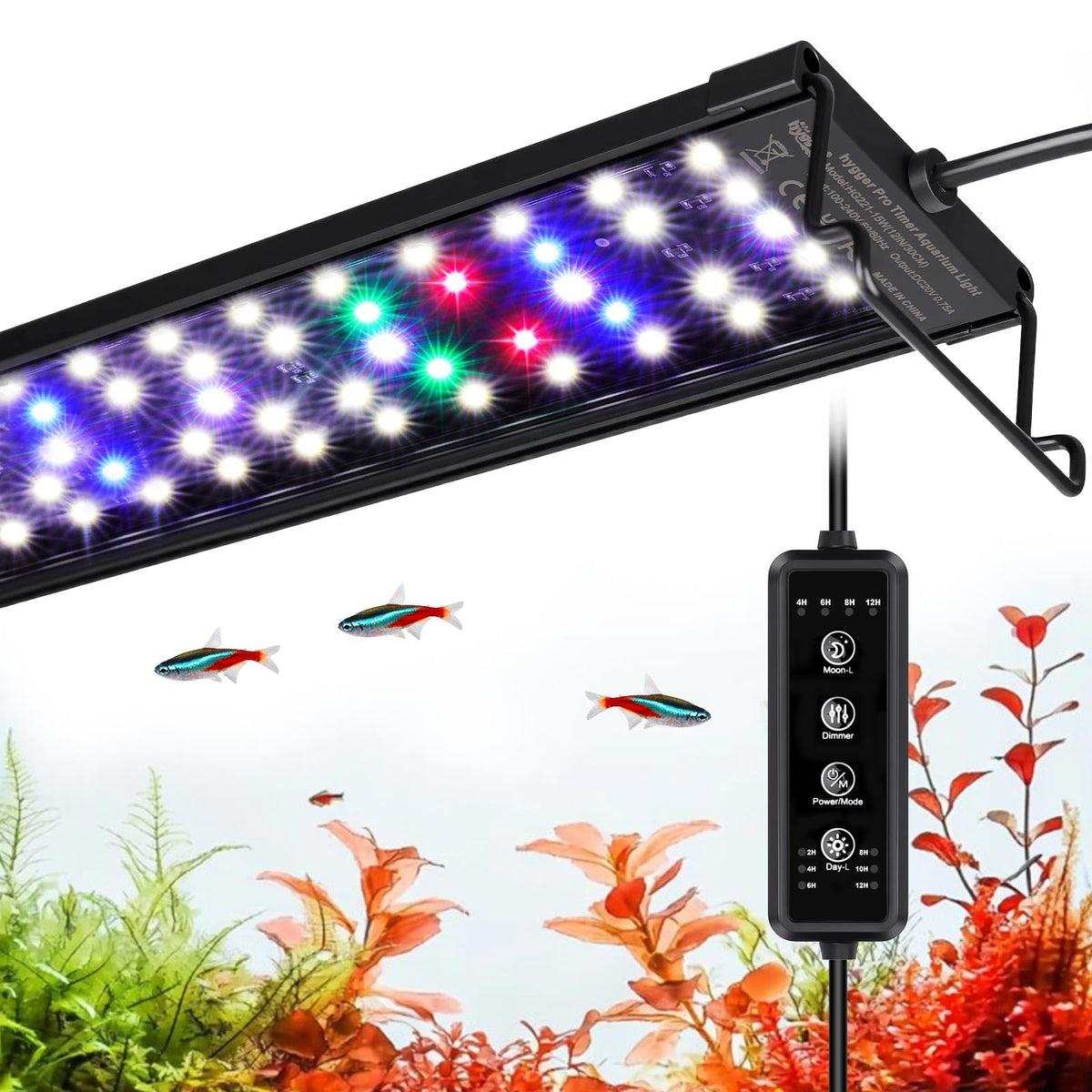 hygger LED aquarium light timer demonstrates programmable daily cycle benefits for care