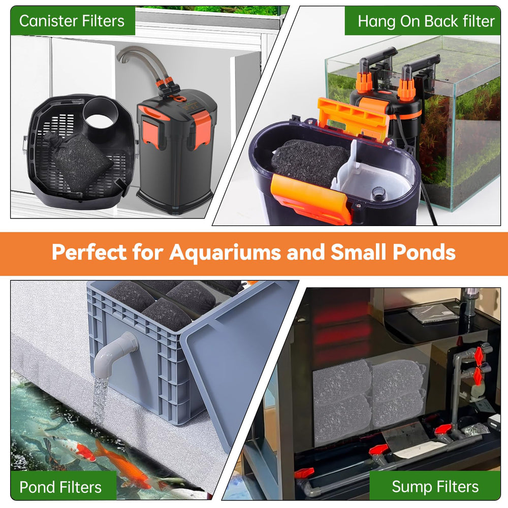 Hygger low-ash carbon helps maintain stable pH in aquariums.