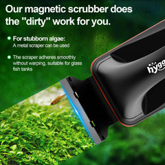 hygger magnetic glass cleaner outer brush wipes exterior water spots for clarity