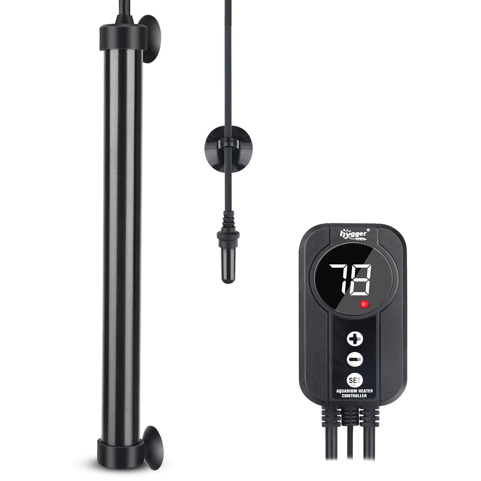 Hygger marine heater 200W titanium body for durable reef tank warmth