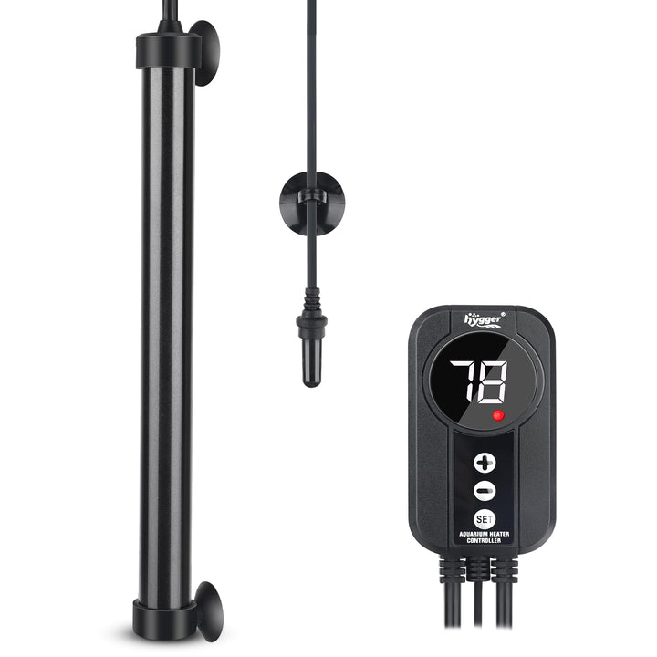 Hygger marine heater 200W titanium body for durable reef tank warmth
