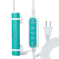 Hygger Mini Submersible Heater in front view, compact heat source for small freshwater tanks.
