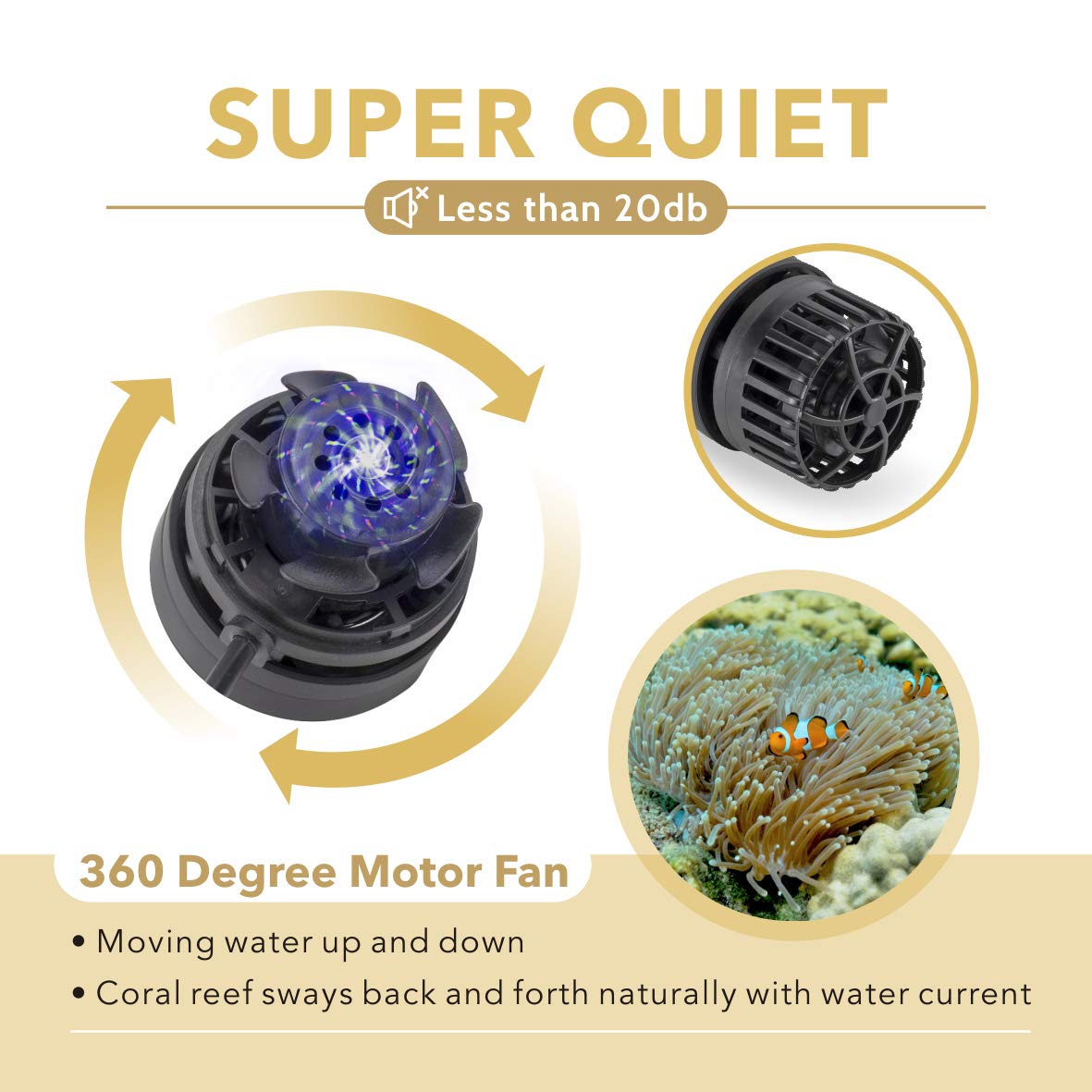 In-tank installation of Hygger device demonstrates quiet operation and energy efficiency.
