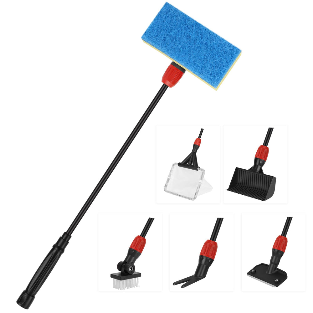 Hygger multi-use fish tank cleaner 6-in-1 attachments for easy maintenance