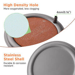 Hygger nano air stone with dense pores delivering steady, small bubbles for gentle aeration