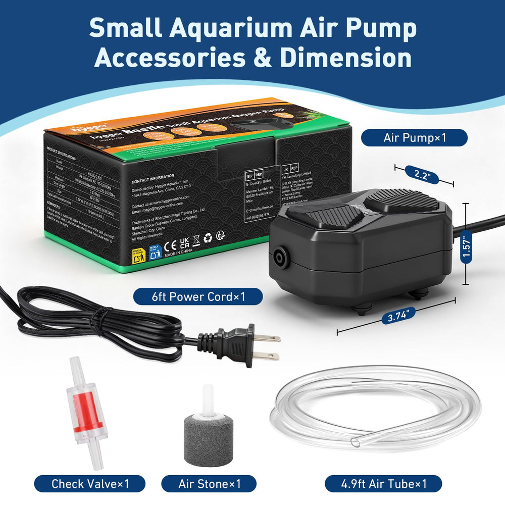 Hygger noise dampening technology ensures ultra-quiet operation in rooms.