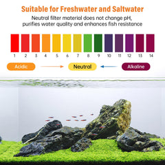 Hygger odor removal in aquarium demonstrates fresher smelling water.