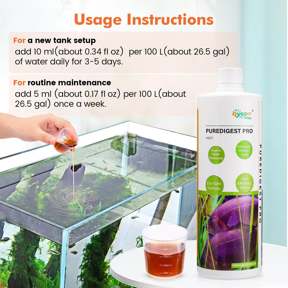 Hygger Bio-Clarifier safe for planted tanks and aquatic life.