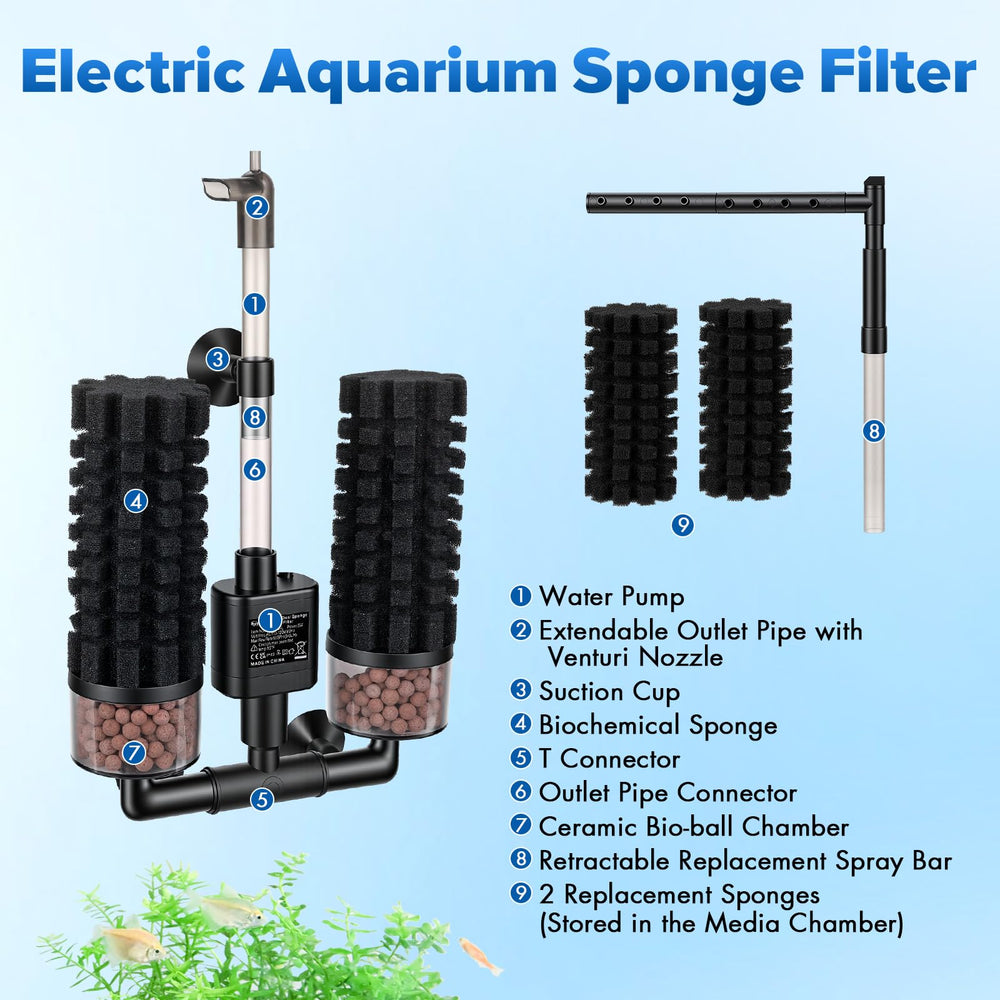 Hygger plug-and-play setup with strong suction cups for quick installation.
