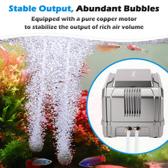 Hygger quiet adjustable air flow system reduces noise while tuning aeration.