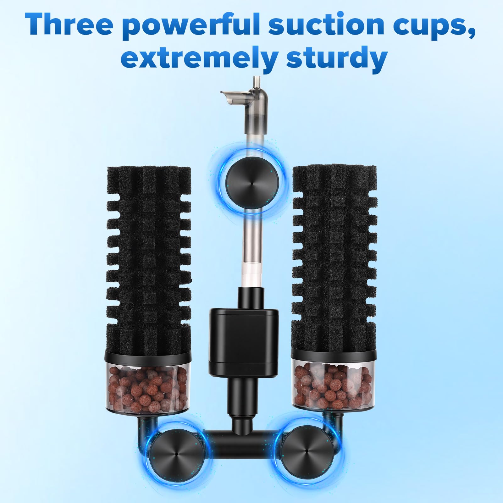 Hygger ultra-quiet submersible pump keeps living spaces peaceful.