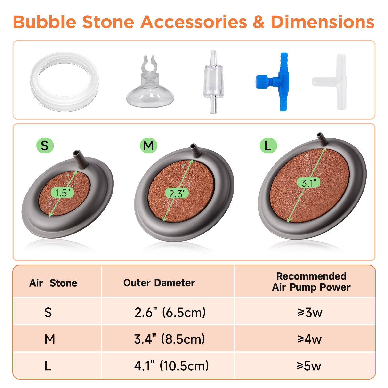Hygger small-pond aquarium stone provides consistent oxygenation in compact water features