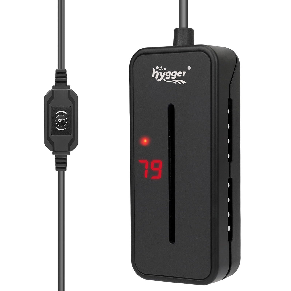 hygger small-submersible heater compact design fits discreetly in small tanks while maintaining stable warmth