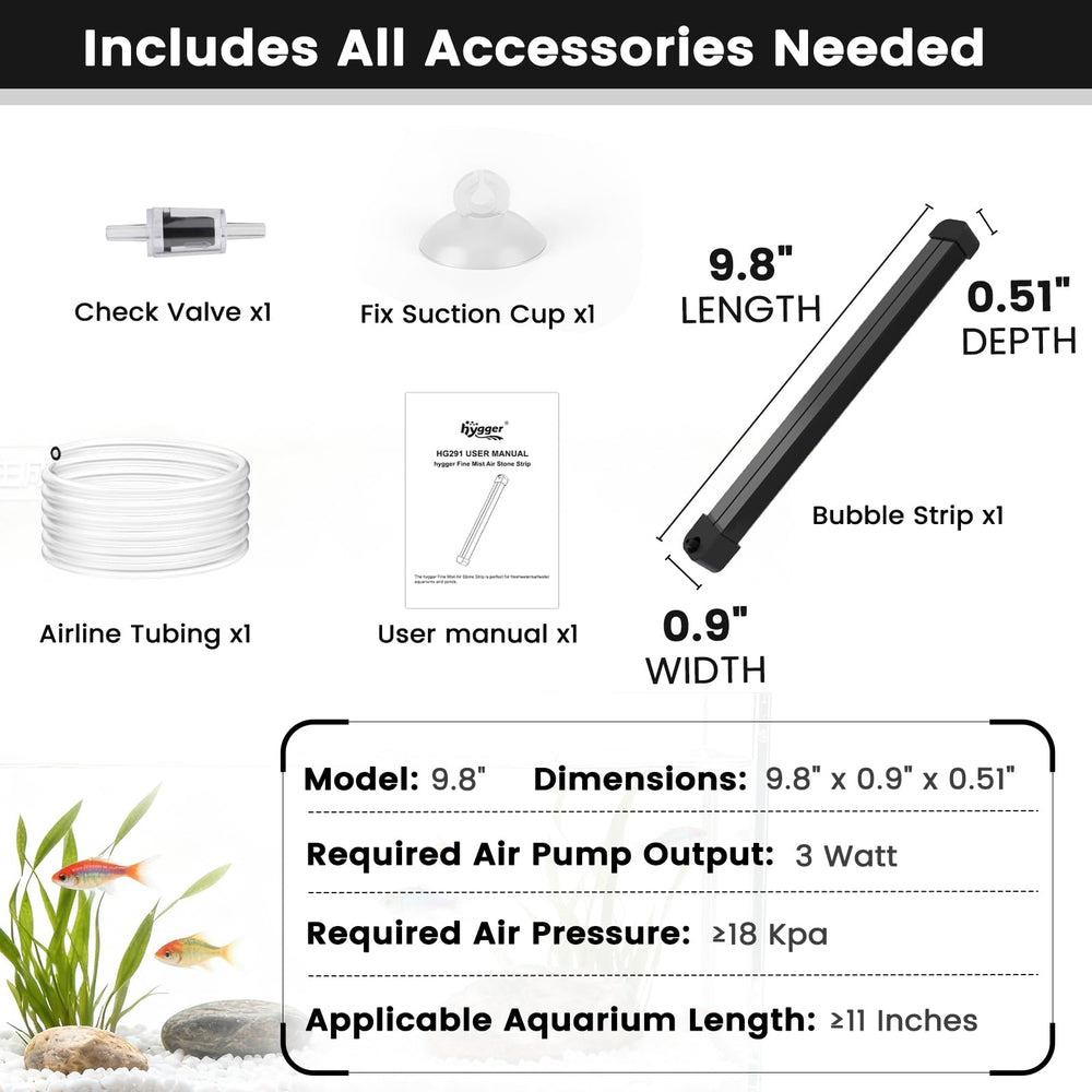 Hygger 30-minute soak and 3W+ pump prep steps aid starting