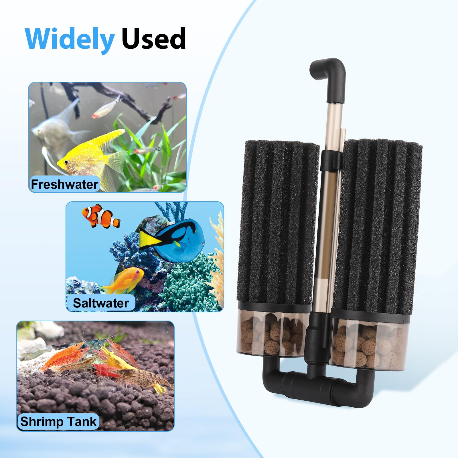 Hygger compatibility note for 10 to 40 and 55 gallon aquariums