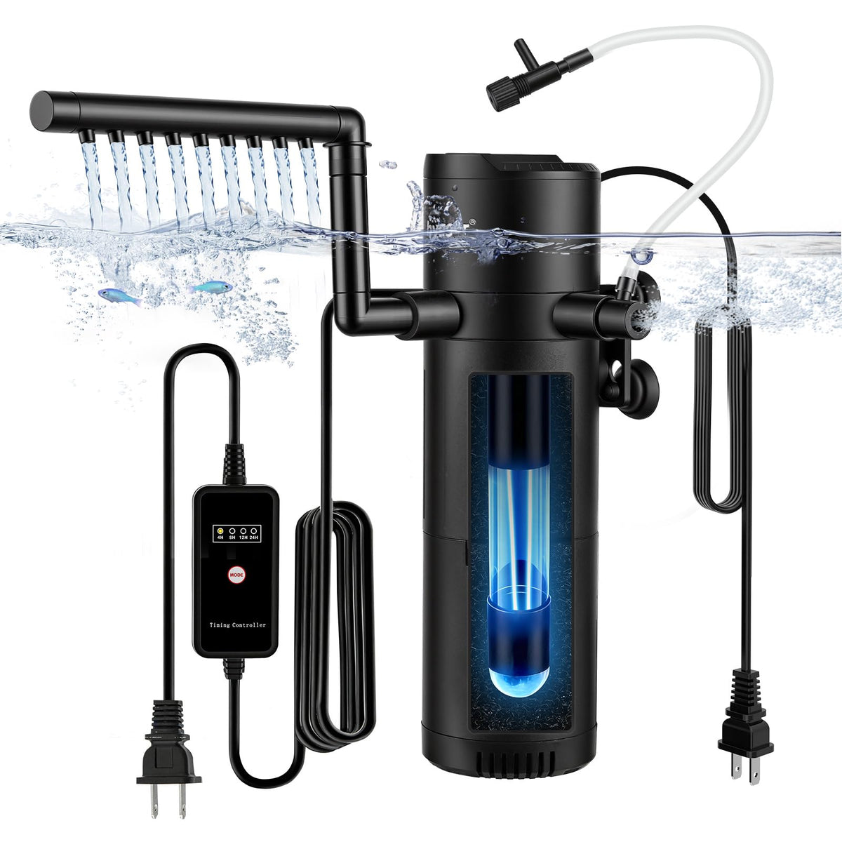 Hygger U-V filter sponge providing clear water through efficient filtration.