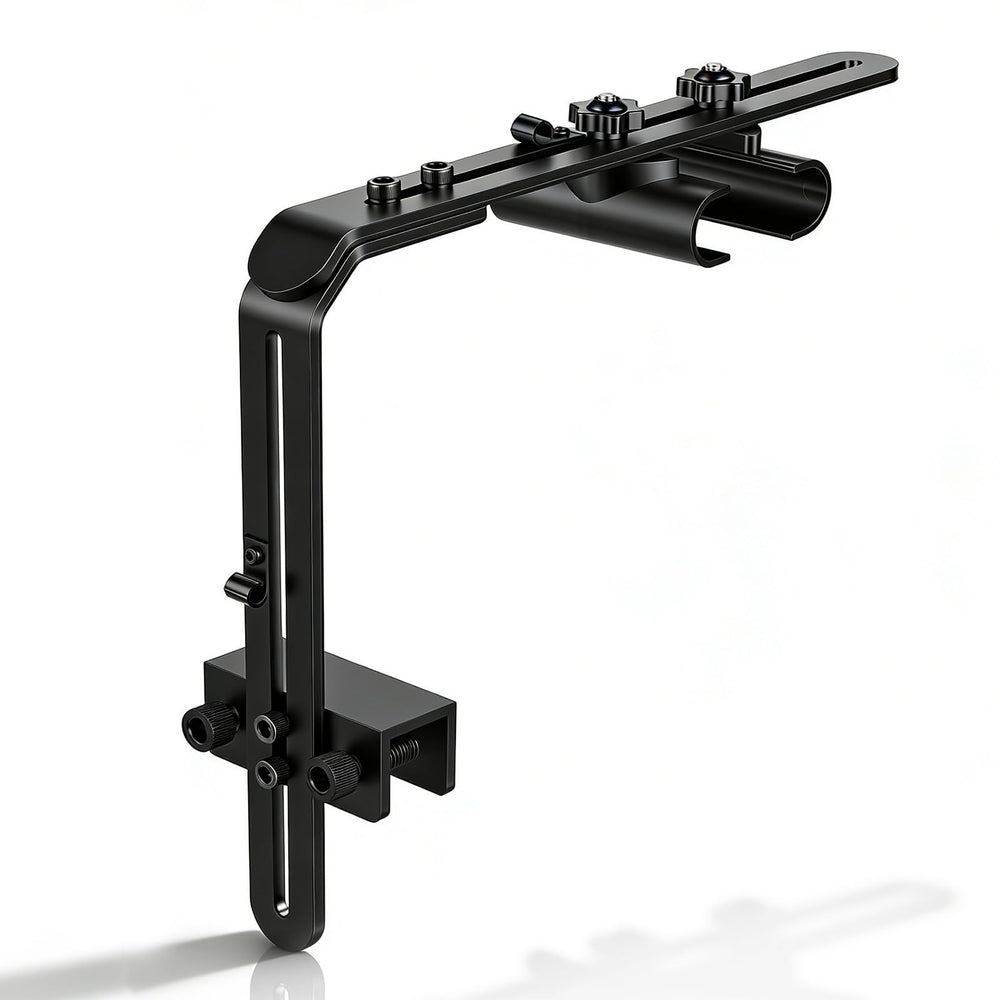 Hygger universal light riser front view shows adjustable height for even illumination