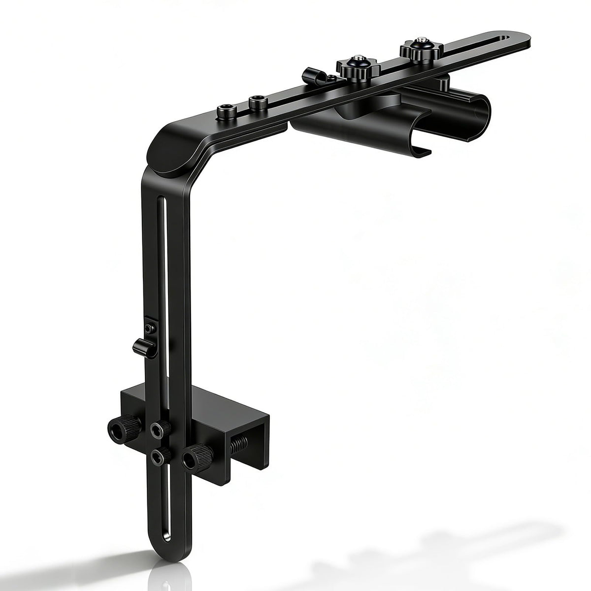 Hygger universal light riser front view shows adjustable height for even illumination
