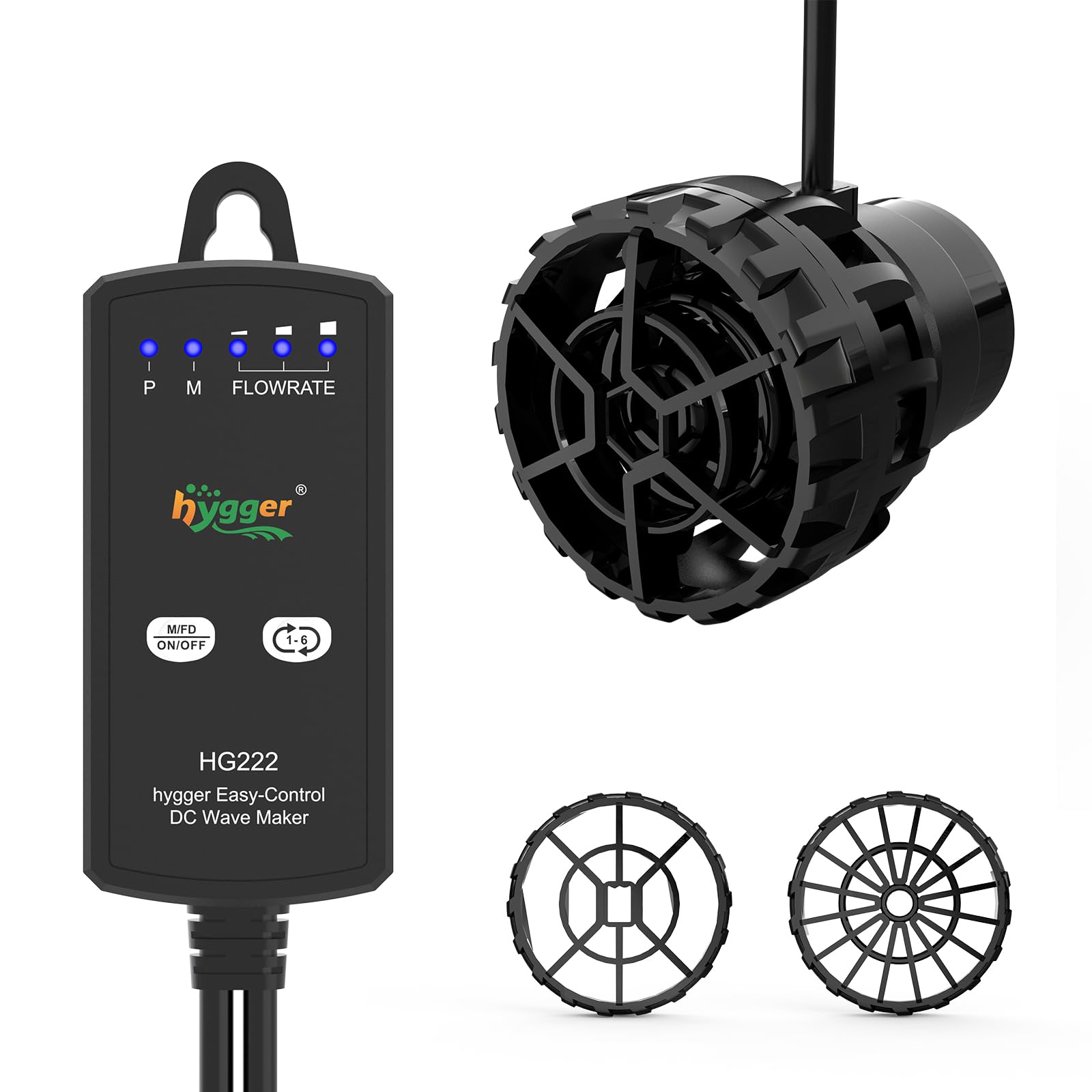 hygger wave maker with three outlets for varied current in a small tank